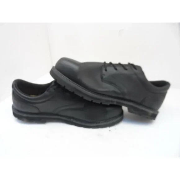 Dakota Men's Lace-Up Steel Toe Sport Oxford Shoes 3023 Black Leather Size 10.5M